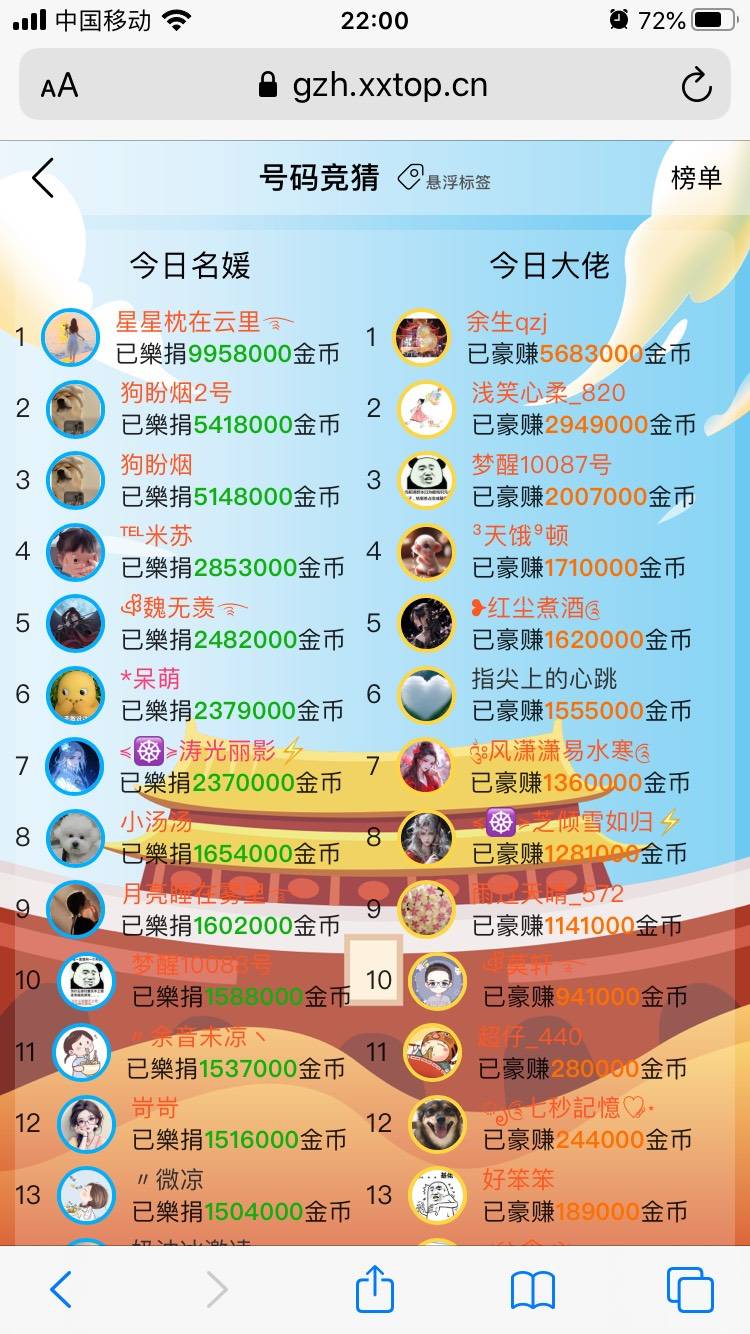 极乐坊10.5中奖晒图